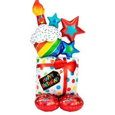 Colourful Birthday Cluster AirLoonz Balloon