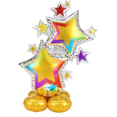 Colourful Star Cluster Air Fill Foil AirLoonz Balloon