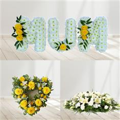 Funeral Mum Package Yellow 