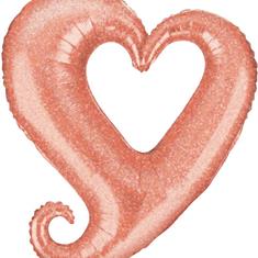 Rosegold heart supershape
