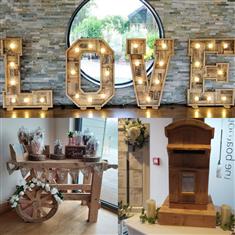 A- BRONZE WEDDING PACKAGE White or Rustic 