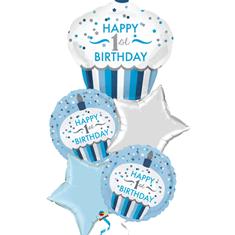 1st Birthday Blue party bunch