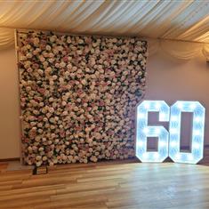 Flower wall birthday 