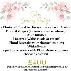 2 Silver ceremony package 