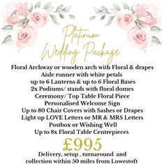 Platinum Wedding Package BEST SELLER